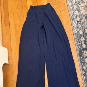 Alphalete Navy Aura Wide Leg Pant - Regular